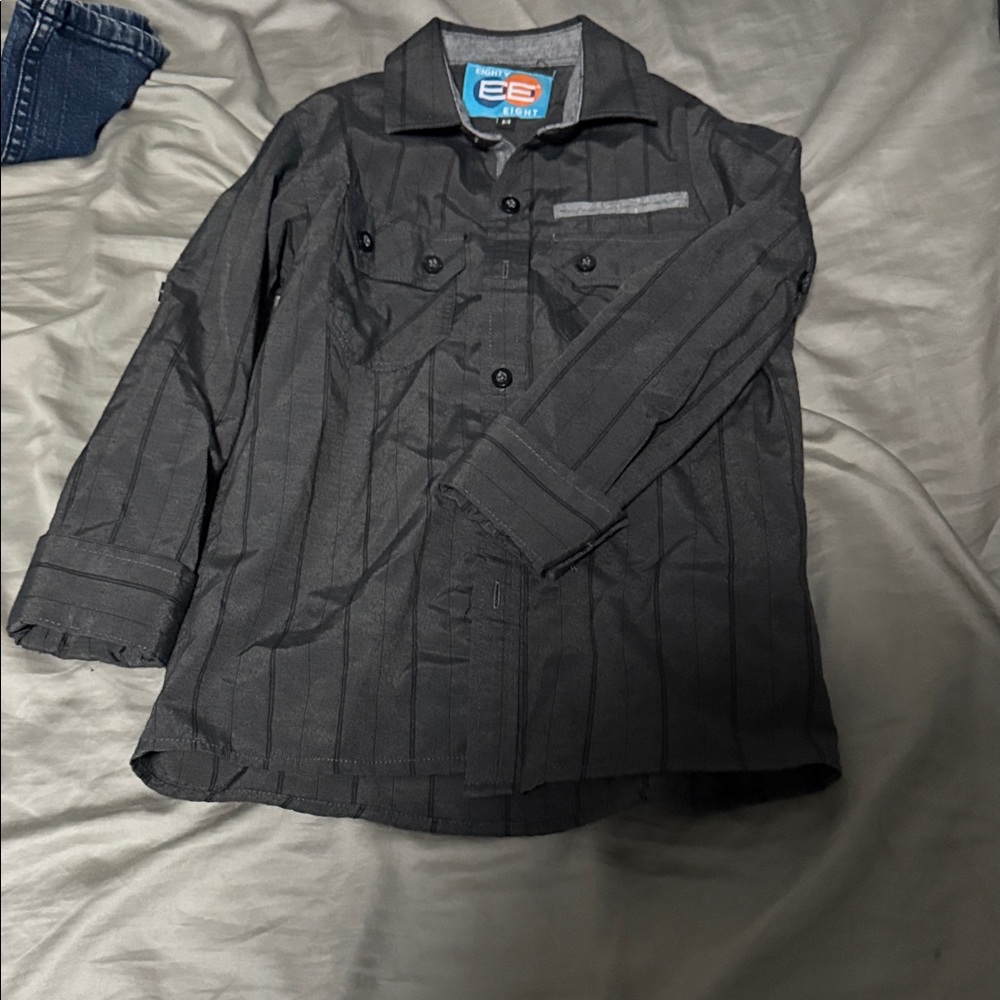 Eighty Eight Kids Black Striped Jeans